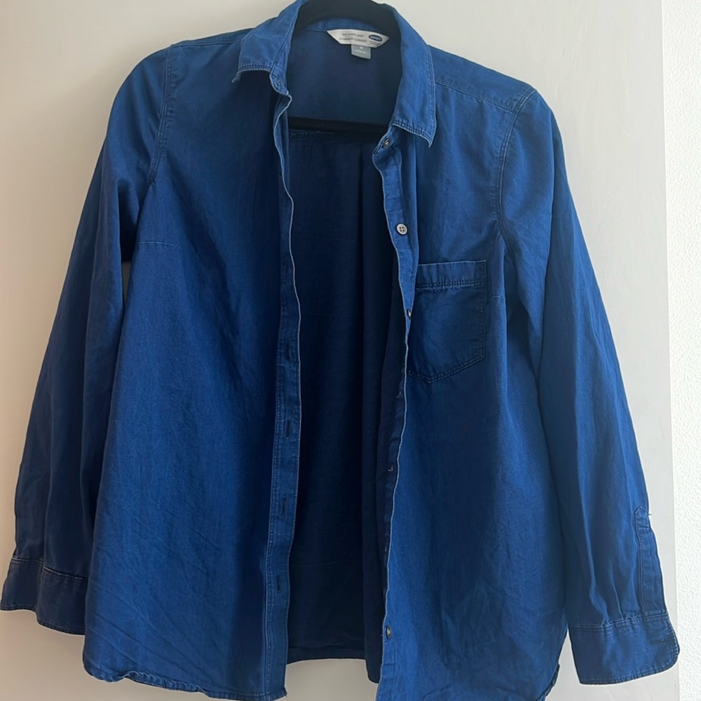 Old Navy classic denim button up size m